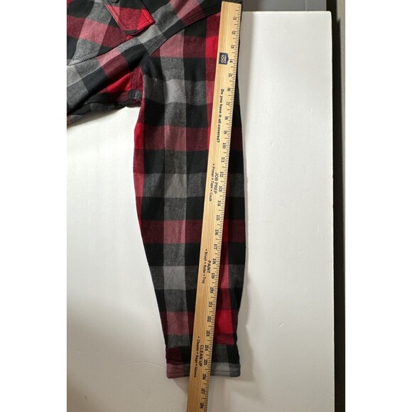 Five‎ Brother Heavy Weight Deluxe Flannel Shirt Red Black Plaid NWT Size Large - Picture 11 of 13